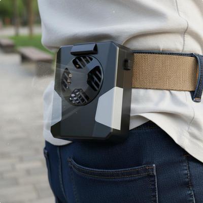 USB Hanging Waist Fan Strong Wind Clip Quiet for Outdoor Workers, Campers, Work Sites,