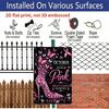2D Flat in October We Wear Pink Rhinestone High Heel Butterfly Aluminum Metal Sign‑8.0x12.0inch Breast Cancer Awareness Wall Decor, Pink Ribbon Glam