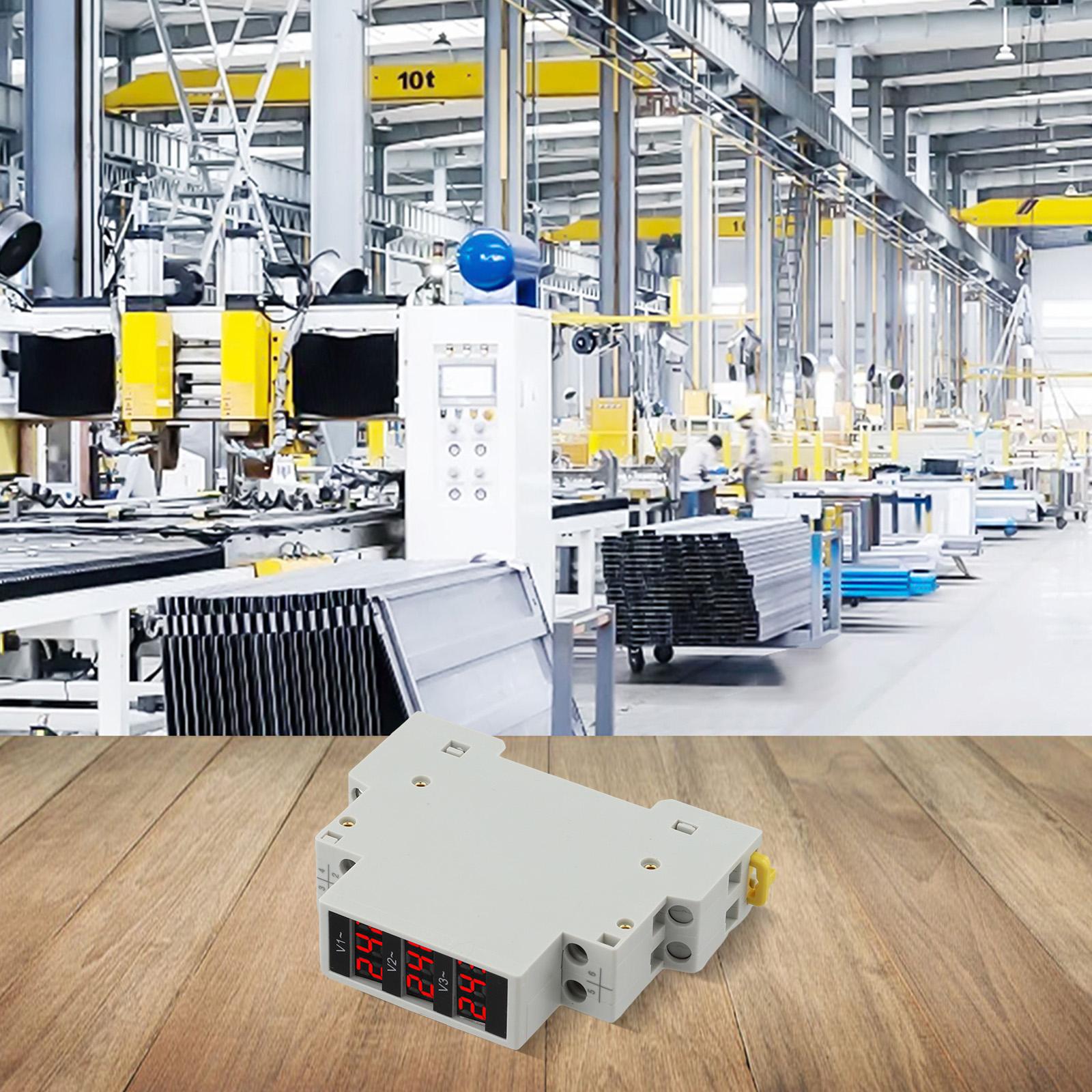 

BV3R Three Phase Digital Voltmeter AC 50 500V with DIN Rail Mount for Long Term Voltage Monitoring in Electrical Panels China Mainland