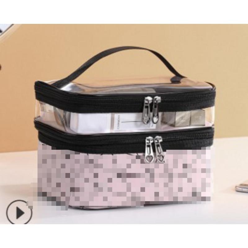 Transparent Makeup Bag Female Network Red Large Capacity Travel Girl Portable Waterproof Toiletry Bag Cosmetics Storage Bag