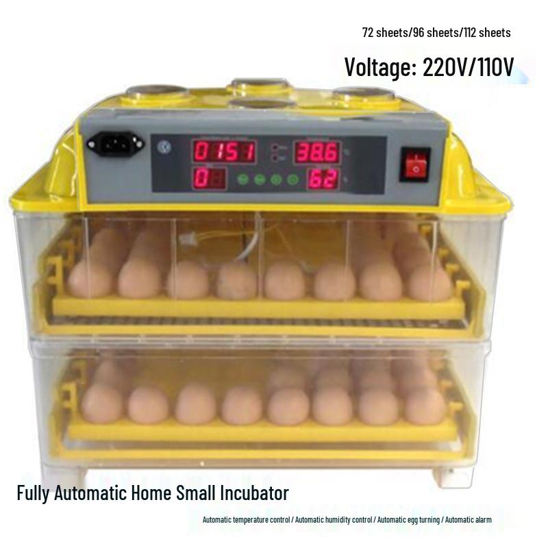Smart 96-Egg Incubator with Temperature Control for Poultry: Pigeons, Chickens, Ducks, and Geese