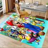 1pc Super Mario Bros Team Carpet for Playroom Bedroom Living Room Sofa Home Decor,kids Game Area Rug Non-slip Floor Mat Y72914