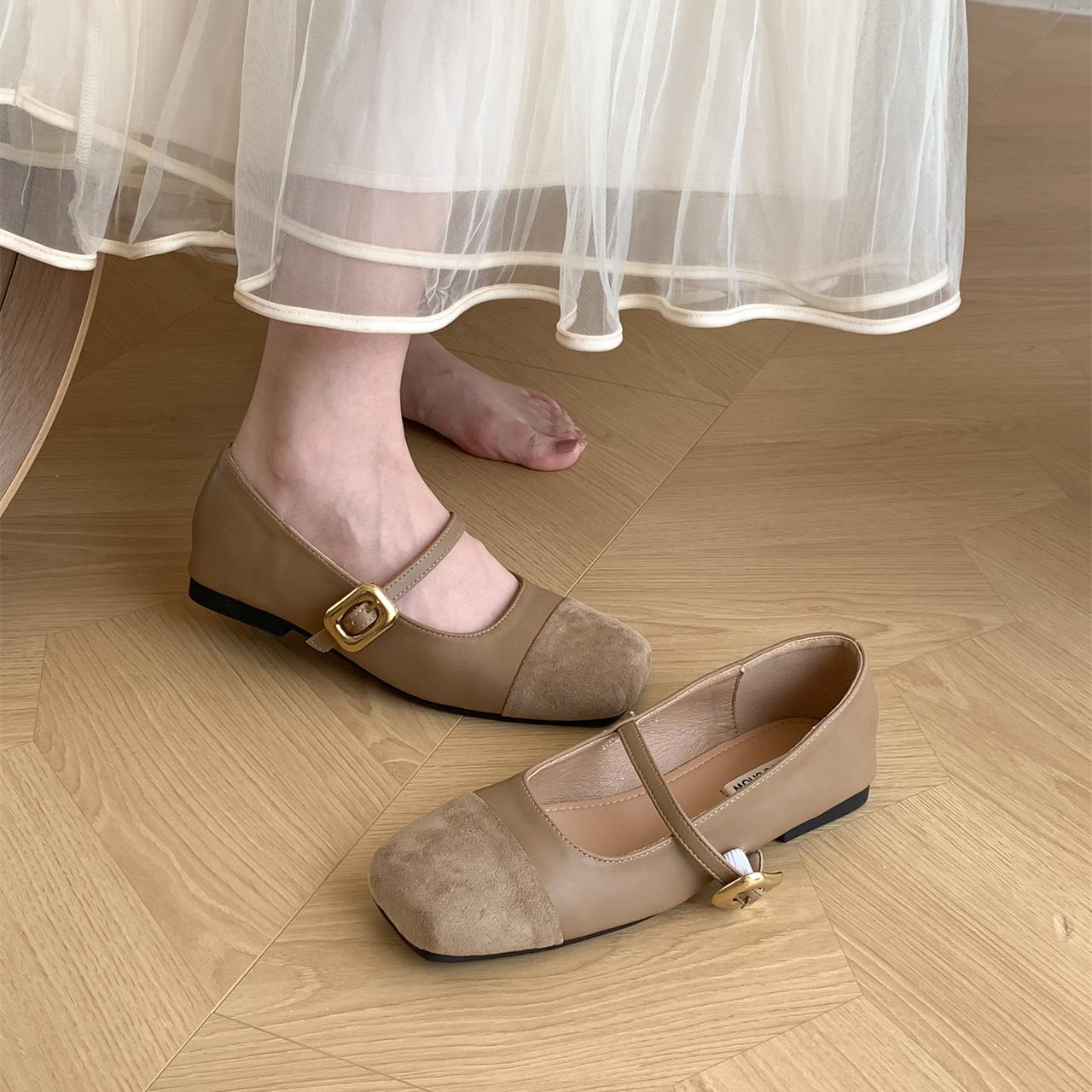 

Fashion Bailamos 2024 New Brand Women Flat Shoes Round Toe Shallow Slip On Ladies Casual Ballet Shoes Soft Leather Eelgant Ballet Shoes 39