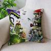 Classic Vintage P-Plants Vs Z-Zombies Maple Design Cushion Cover Happy Autumn Harvest Decor Holiday Decorati Pillow Cover