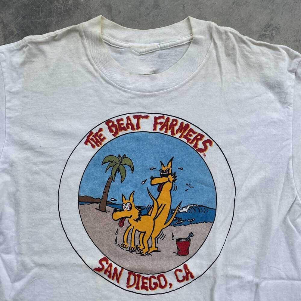 The Beat Farmers Punk Rock Band Shirt Short Sleeve White Unisex S-5XL Unisex T-Shirt XXXL