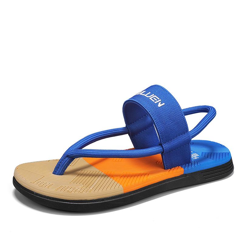 

Large size summer new casual beach sandals men s outer wear pinch slippers trendy outdoor wear-resistant cool slippers men 45
