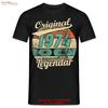 51st Birthday Original Year 1974 Legendary T Shirt Vintage Comfortable Fashion Top For Everyday Wear Stylish Vintage