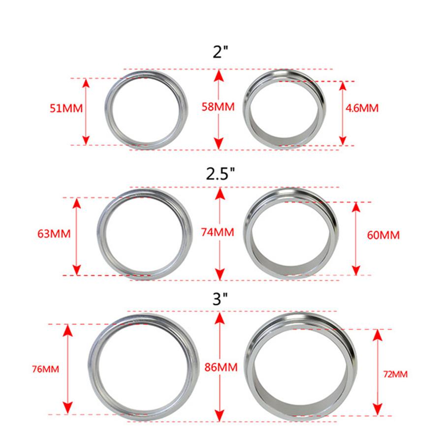CNC Aluminum Exhaust Clamp Flange Assembly For 2.5 Inch Turbo Dump Pipe Downipes