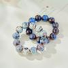 Vintage Porzellan Keramik Perlen Strang Armband für Frauen Klassischer Eleganter Schmuck für Hochzeiten Tägliche Accessoires