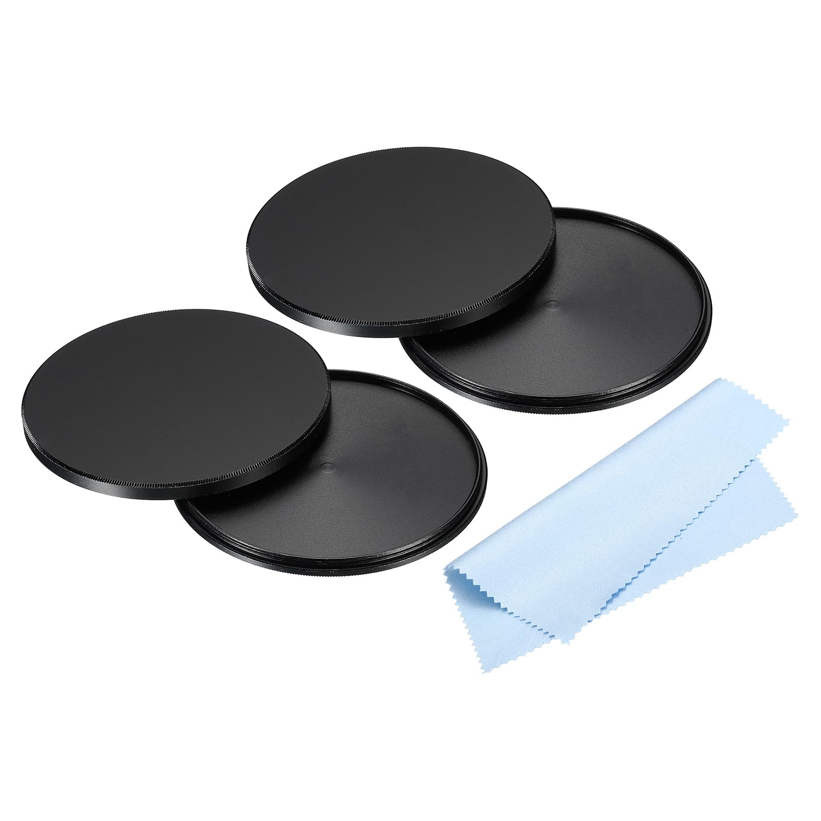 

PATIKIL 72mm Lens Cap Set of 2 Camera Lens Cap Cover Universal Lens Filter Stack Cap Front Metal Protective Case with Cleaning Cloth Camera Filter for