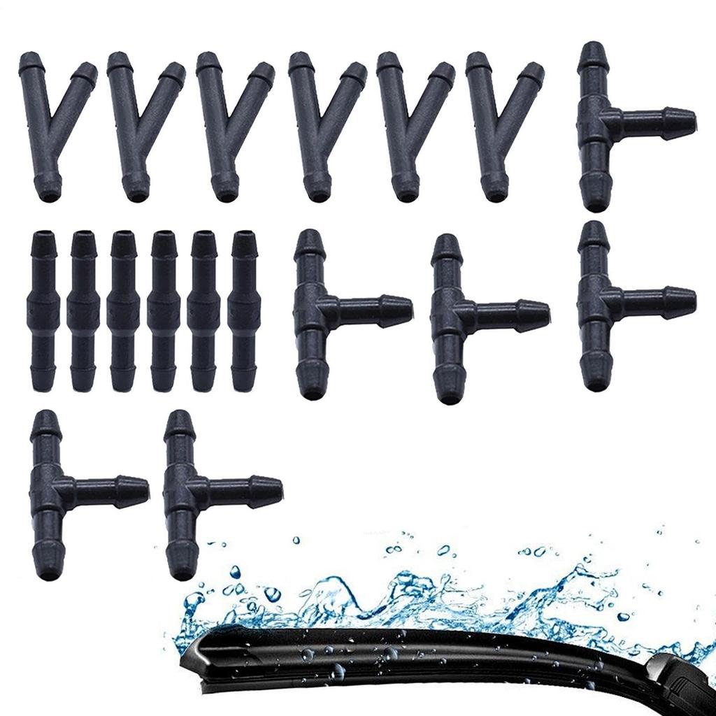Washer Hose Connector Hose Joint Nozzle Connector Windshield Washer Kit Car Replacement Windshield Glass