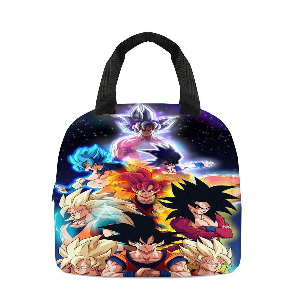 Sac à lunch isotherme Dragon Ball Compact Pliable Porte-bento Pour étudiants Et voyageurs