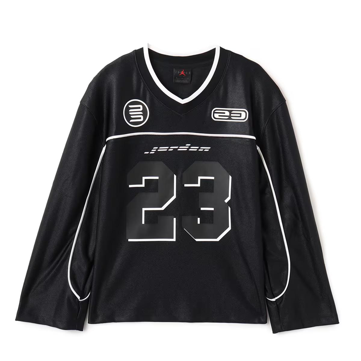 (WMNS) Air Jordan Long Sleeve Jersey Asia Sizing Black Women s HF9460-010 M