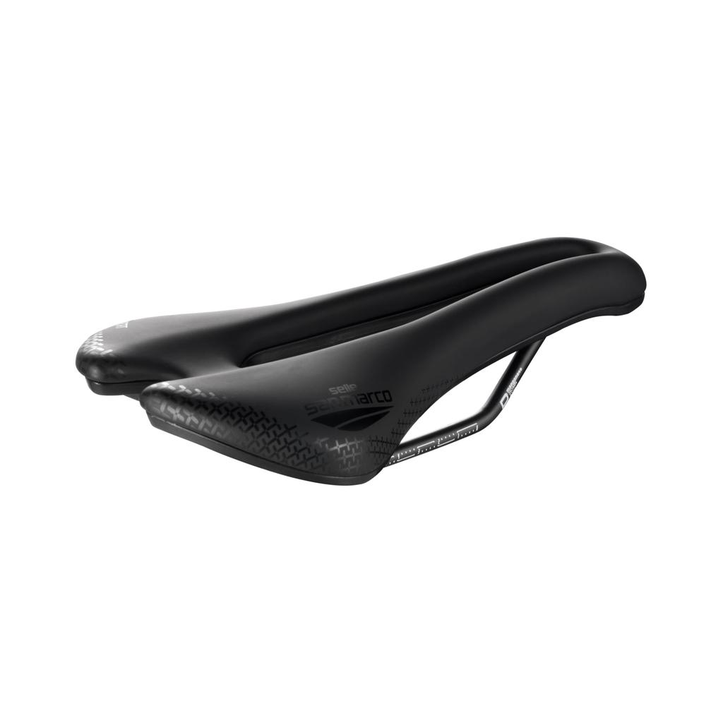 Selle San Marco Aspide Short Comfort Dynamic Narrow Bicycle Saddle, Size Narrow S3 - W 140 x L 250 mm (913MN001)