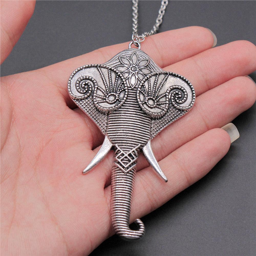 45cm Or 70cm Long Chain Necklace Elephant Kids' Jewelry Materials QN026
