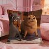 Anime Cute NNoodle And BBun Cushion Cover Premium Comfort Reversible Pillow CoveTwo In One Design For Any Room  Car Interior
