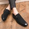Men Street Style Monks Loafers Shoes Wedding Party Shoes Formal Business Suede Dress Prom Shoes Large Size