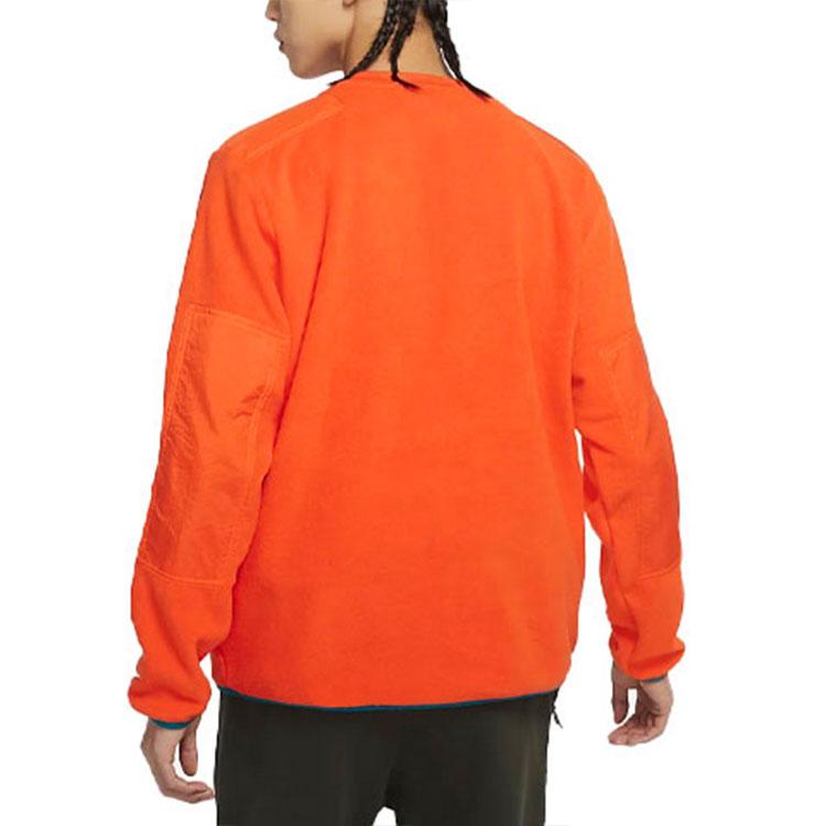 Nike Sweat-shirt à enfiler en polaire avec broderie du logo Therma-Fit Édition Nouvel An Chinois Hauts pour hommes Orange DQ5062-817