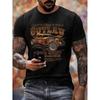 Unisex Vintage Hot Rod Auto & The Outlaw Motorrad-inspiriertes T-Shirt - 1920er-50er Retro Racing Design mit Hot Rod Rennen & Kultur, Weich Atmungsaktiv