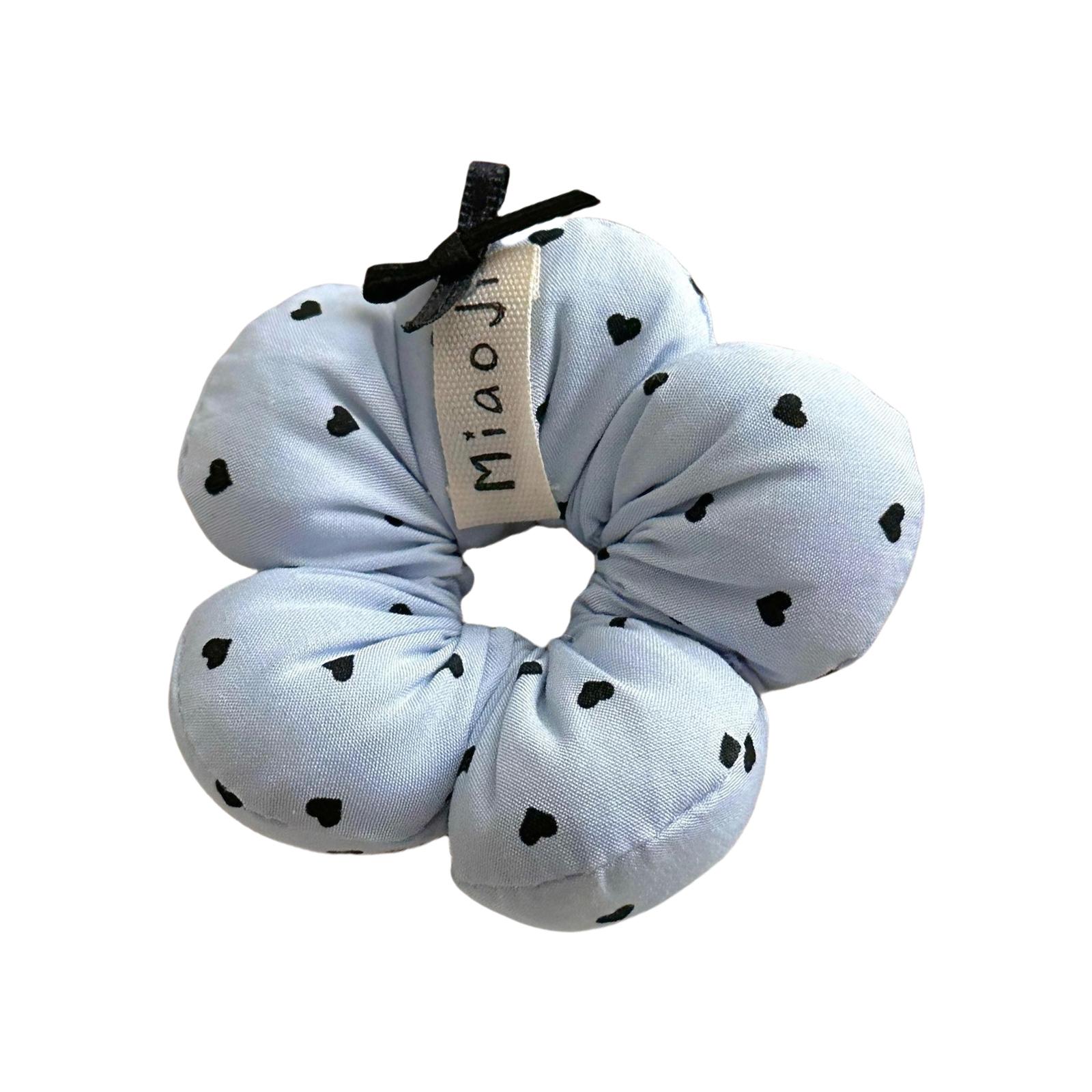 

Practical Korean Styles Hair Scrunchies Elastic and Comfortable Bows Hair Tie for Various Hairstyles and Hair Volumes синий