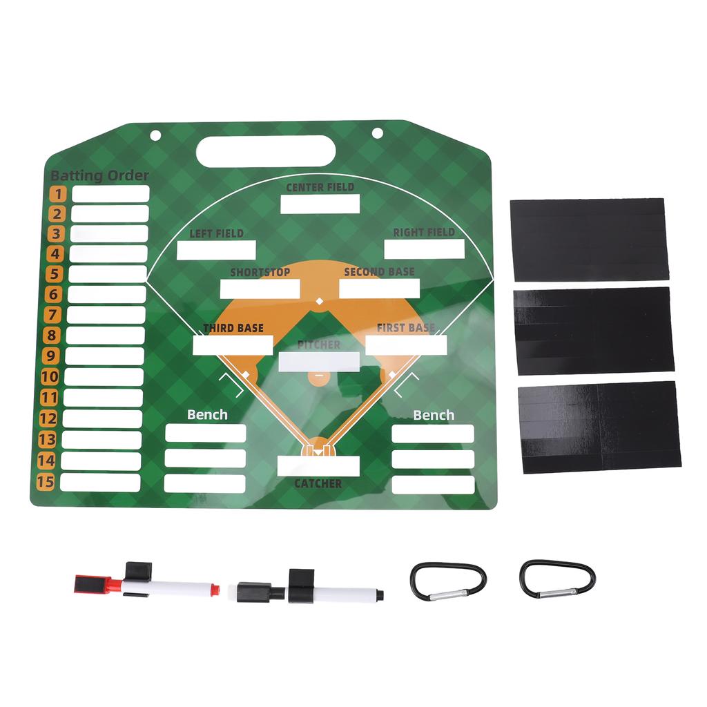 Baseball Coaching Board Professional Double Sided Reusable Dry Erase Baseball Lineup Board Magnetic