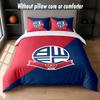 Bolton Wanderers FC Design Bed Bedding Set 1 Duvet Cover + 2 Pillowcases Soft Breathable Household Bed Linens