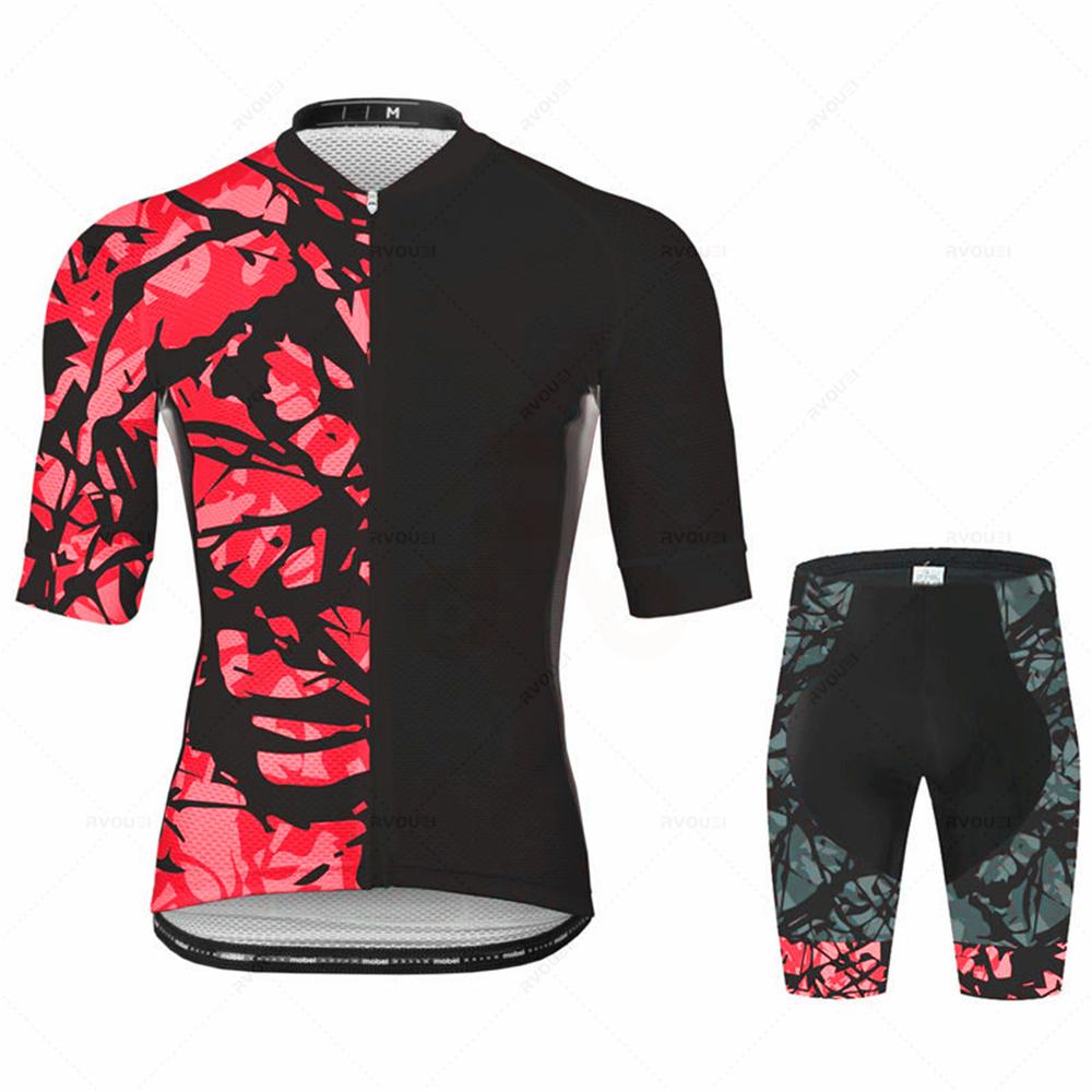 Summer Breathable 2025 Pro Cycling Jersey Set Sportswear Bike Clothing Road Suit Bicycle Bib Shorts Maillot Ropa Ciclismo Hombre