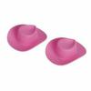 10Pcs/Bag Plastic Mini Cute Western Cowgirl Cowboy Doll  Pink Hat Toys Accessories for Miniature Toy Party