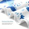 Cartoon Shark Kids Beach Towel, Soft Microfiber Quick Dry High Absorbency Lightweight Summer Blanket Gift for Boys Girls