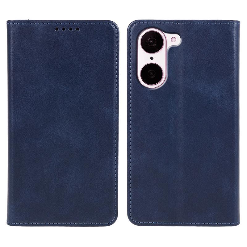 Pro OnePlus Nord CE5 5G Pouzdro Silné Magnetické PU Kůže Kryt na Telefon Textura Telete