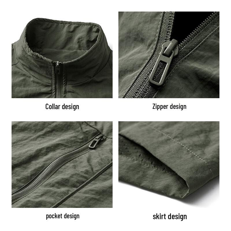 MiiOW Men's Casual Stand-Collar Workwear Vest