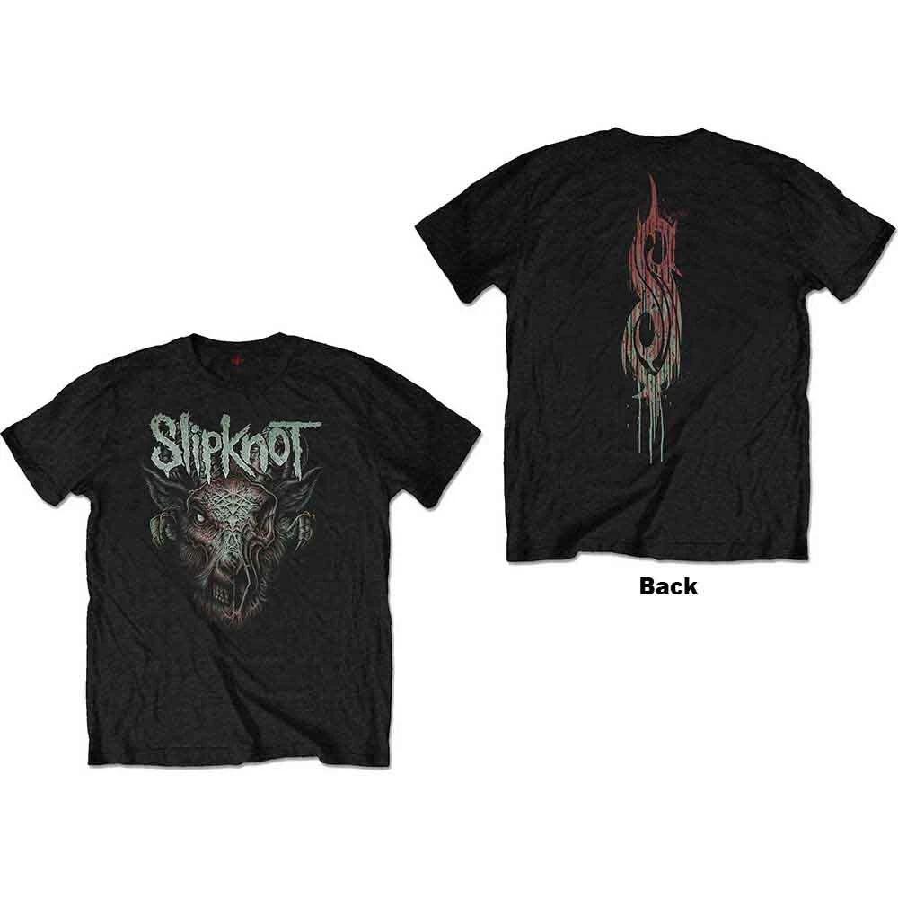 Детская футболка Slipknot: Зараженная коза (Назад Печать) (11-12 лет) 2XL