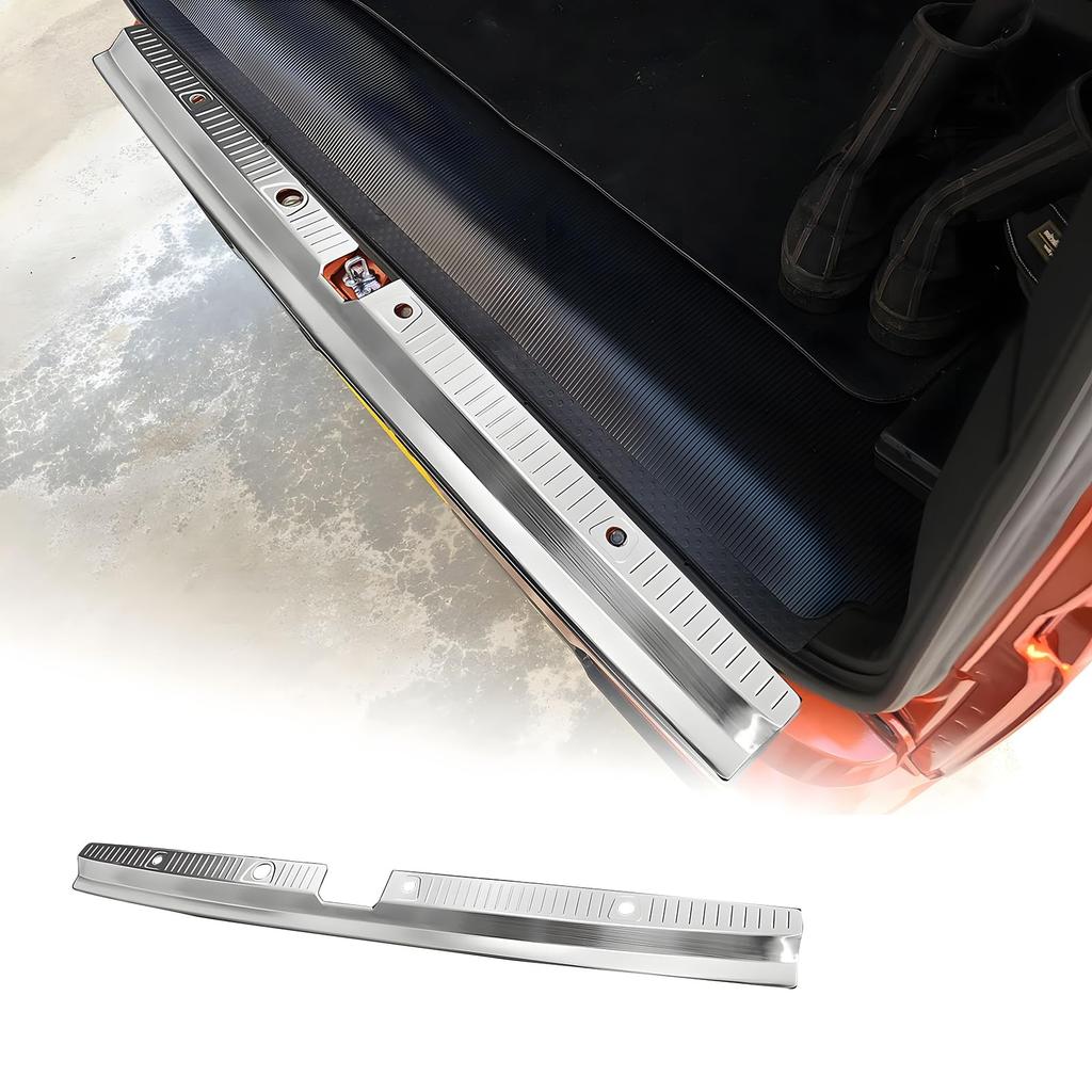 YASICA Bumper Bumper Protector for Daihatsu New Atrai Hijet Cargo Stainless Steel Rear Bumper Guard with Scratch and Stain Carbon Fiber Paint