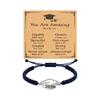 Trendy Flat Knot Friendship Bracelet With 2026 Graduate Theme Graduation Wristband For Schoolmates And Special Occasions