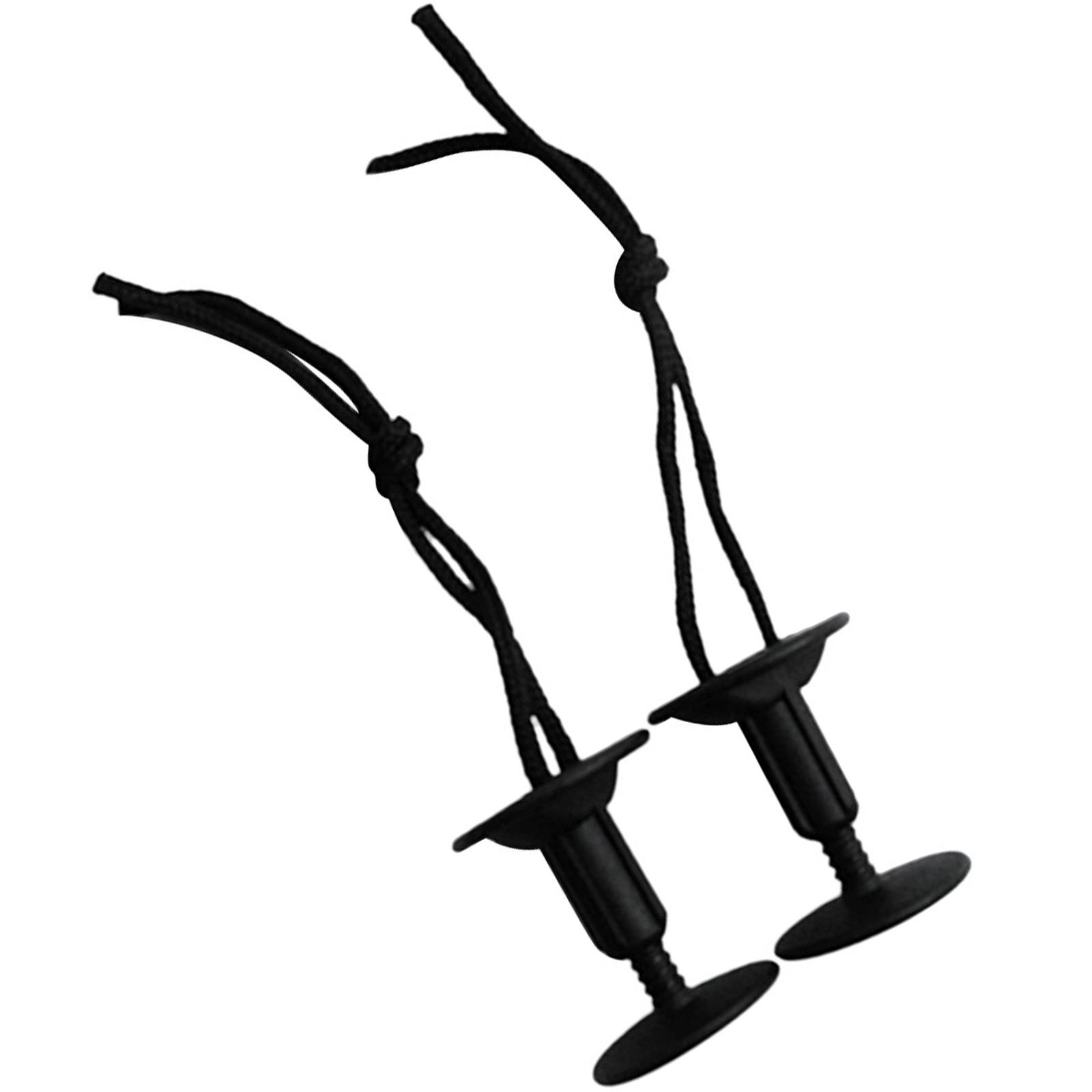 

2 шт. заглушка для троса для поводка для серфинга со съемными прорезями, нейлоновая пластиковая заглушка для троса для доски для серфинга с веслом чёрный