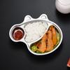 Cute Rabbit 304 Stainless Steel Kids Divided Plate