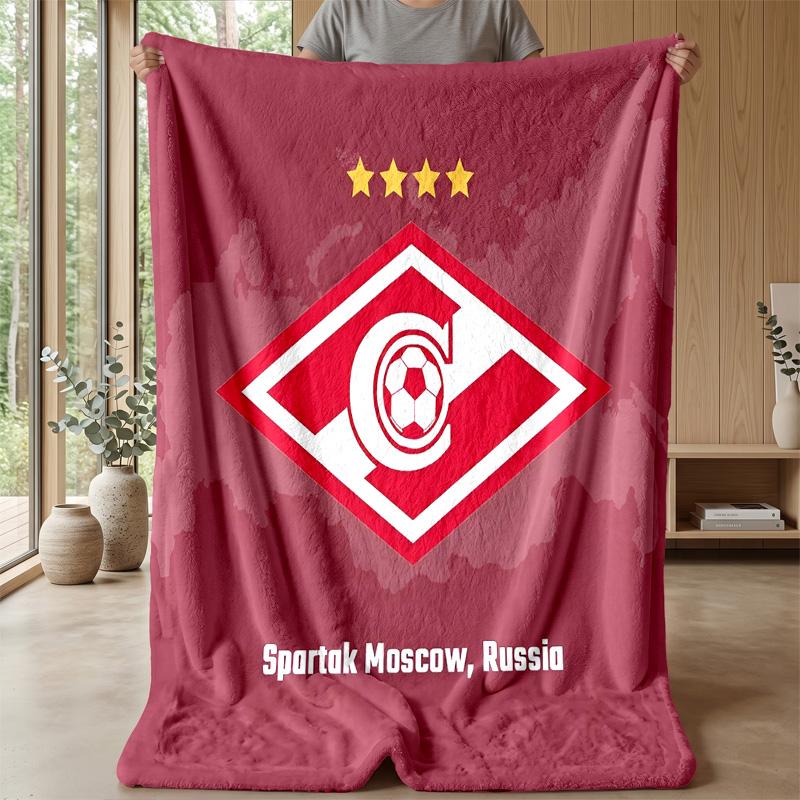Spartak Moscow Theme blanket Soft Flannel Fleece Blanket Warm Lightweight Throw Blanket for Home Sofa Bed