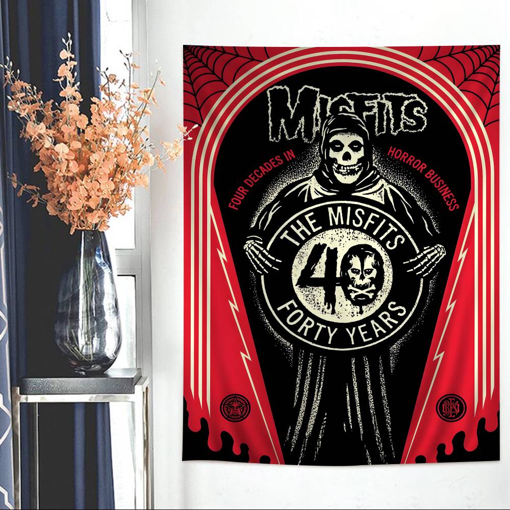 Misfits Hot Printed Large Wall Tapestry Indian Buddha Wall Decoration Witchcraft Bohemian Hippie Wall Art Decor