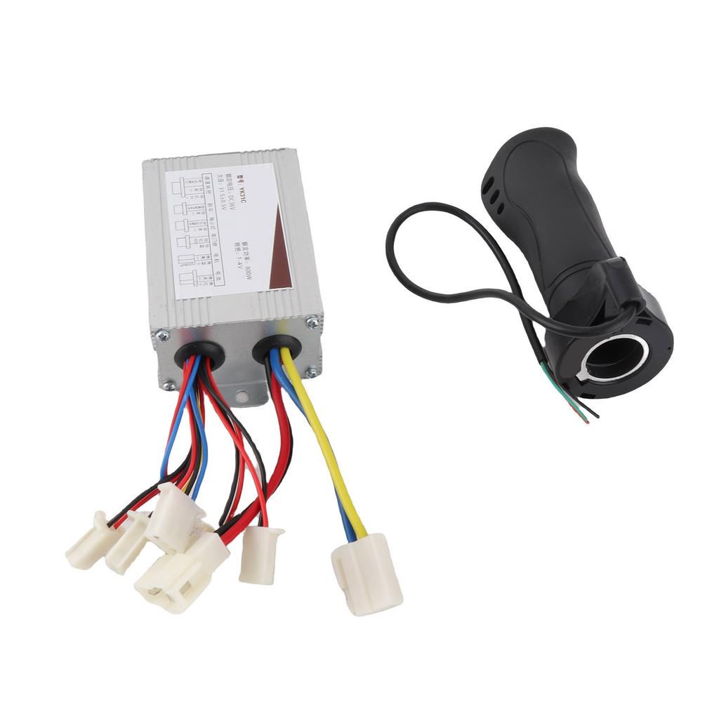Electric Bicycle Electric Scooter 36V 800W Brush Controller Short Cable Throttle Grip Kit