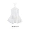 Jnleaog Spring New Arrival Women's Clothing Fashion Style French Fashion Laminated Hanging Collar Short Dress 5107314