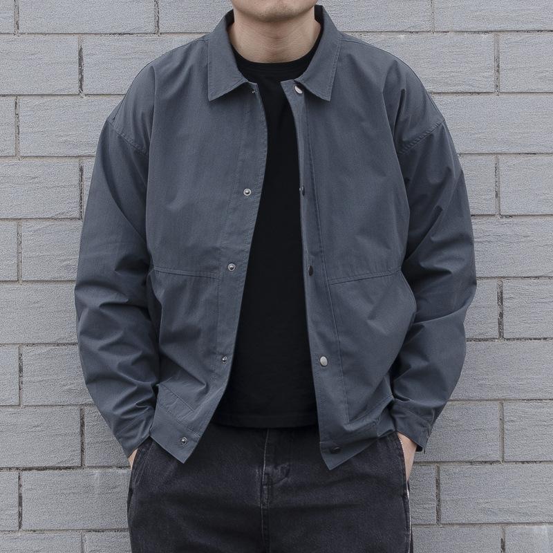 New Spring and Autumn Casual Coat Men's Retro Handsome Sports Jacket Trench Coat