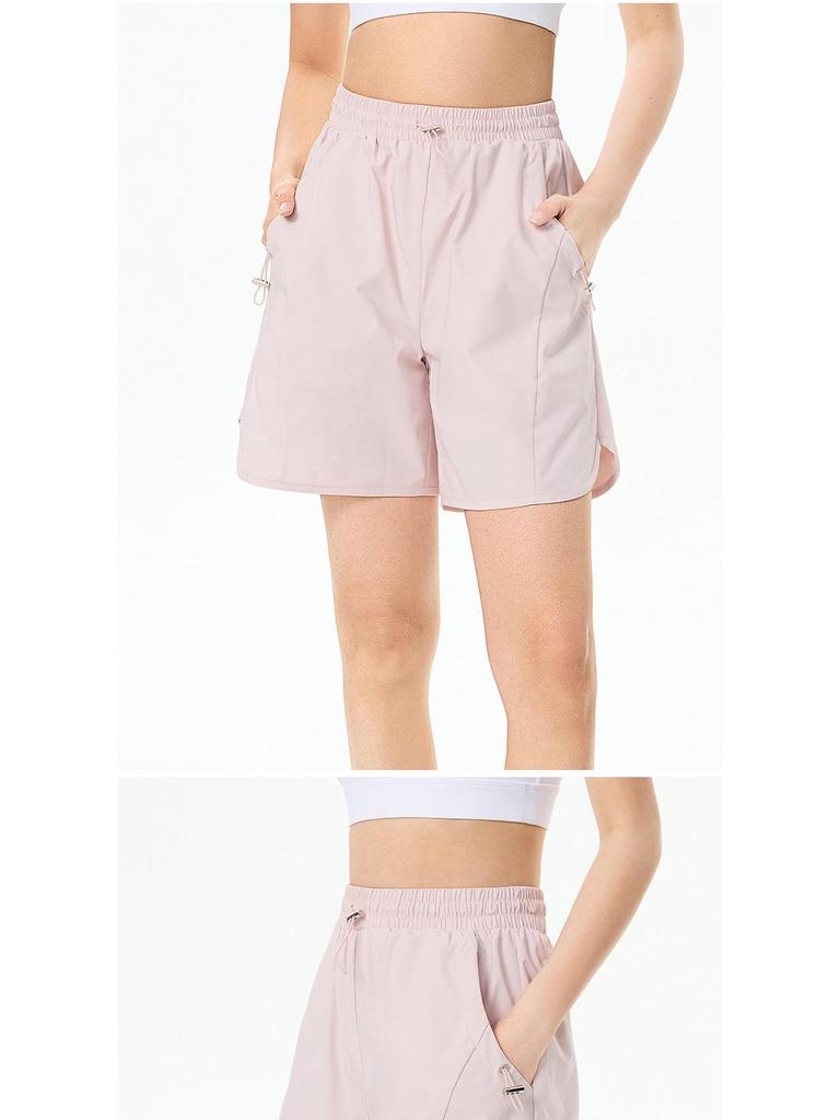Women's High-Waisted Quick-Dry Capri Fitness Shorts