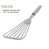 Fish Turner Food Grade Heat Resistant Silver Color Excellent All-Purpose Flipping Turning Fish Slotted Turner for Home