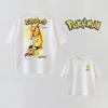 Summer Anime PokéMon Cosplay Tshirt Cotton Short Sleeve Tops Casual Loose Retro Tshirt Unisex Unisex Kids Family Matching Outfits