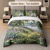 Riverbank Serenity Custom Name Bedding Set 2 Pillowcases + 1 Sheet Personalized Text Custom