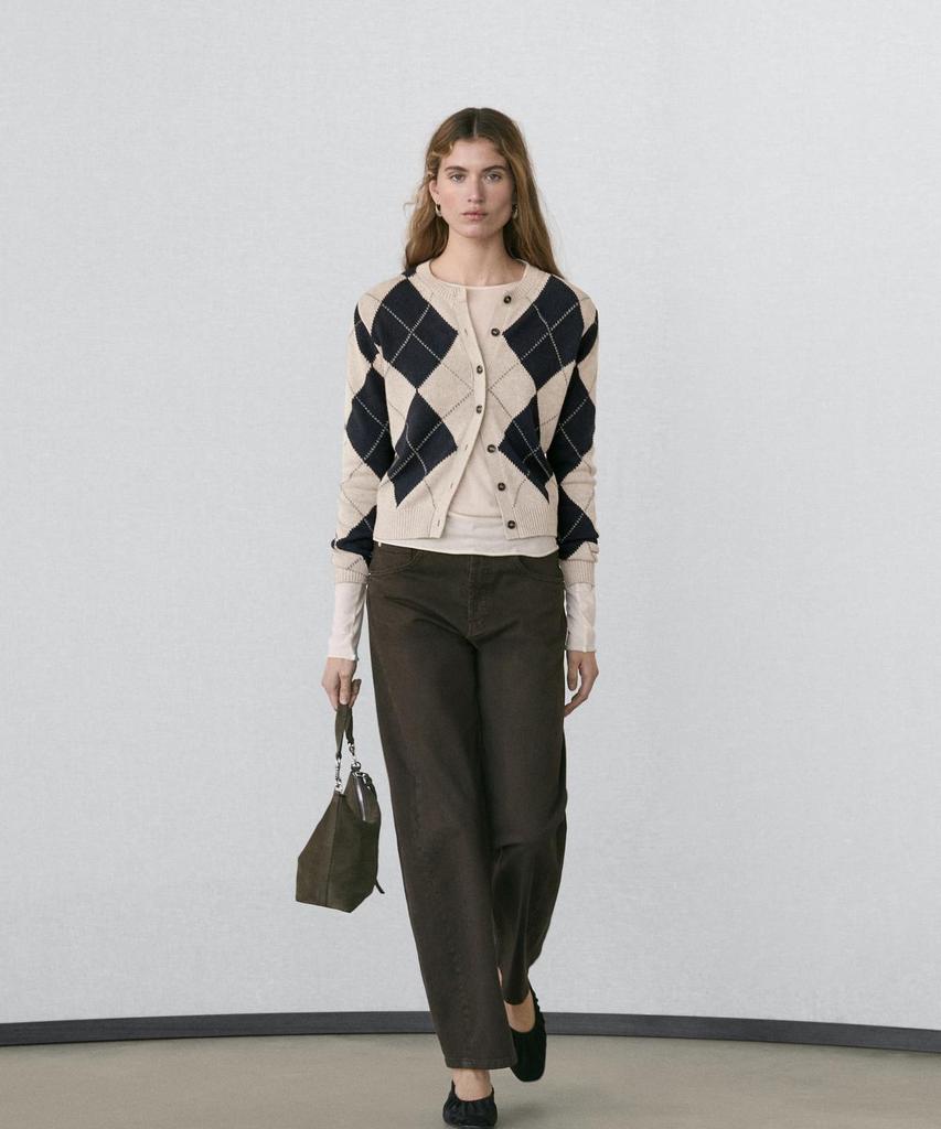 Masimodutti Wide Leg Denim Pants