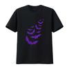 Glitter Bats Purple Vampire T Shirt Halloween Unisex Funny Fang Vintage Graphic Breathable Slightly Designer Clothes Soft