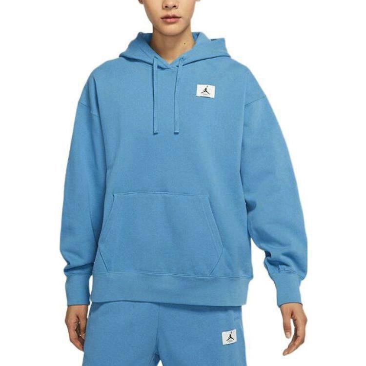 Jordan Flight Sweatshirts Women's Blue Hooded Thickened Regular DQ4604-469