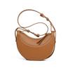 Damen Minimalistische Halbmond-Schultertasche PU-Leder Pendler Crossbody Mittlere Größe