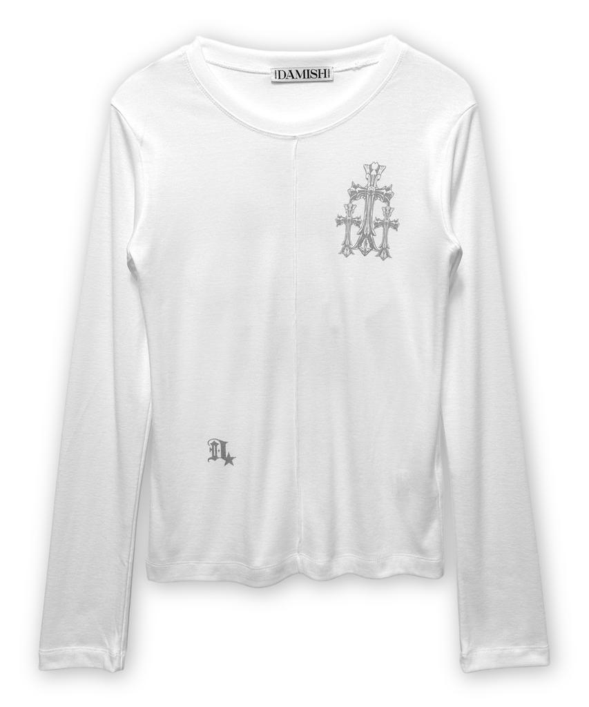 Damiswi Triple Cross Long Sleeve_White